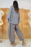 Maggie Batwing Knit Grey Marl
